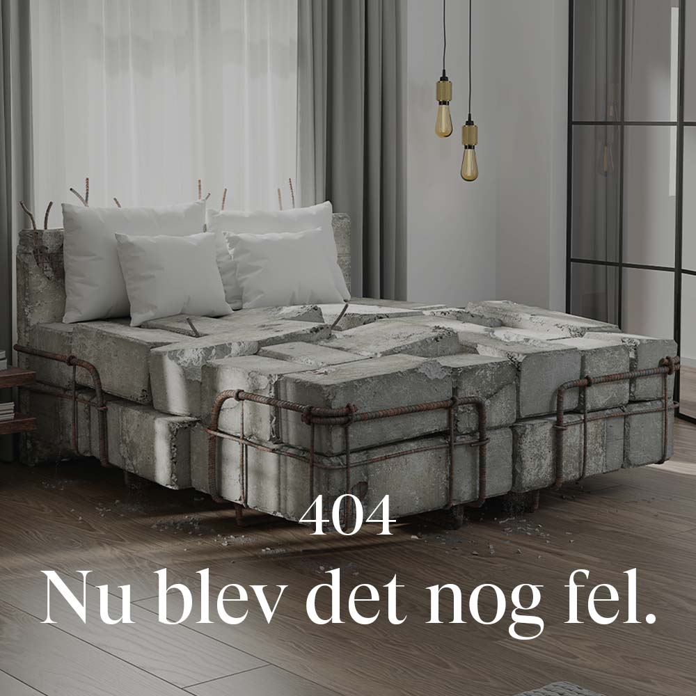 404 page. Nu blev det nog fel.